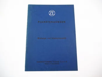 Original ZF Planetenachsen Wartungsanleitung Schmiervorschrift