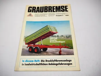 Originale Werkszeitschrift Graubremse Druckluftbremsanlage Ausgabe 2 von 1980