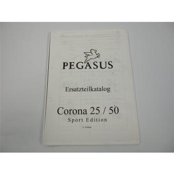 Pegasus Corona 25 50 Sport Edition Motorroller Ersatzteilliste Katalog 2004
