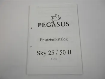 Pegasus Sky 25 50 II 2 Motorroller Ersatzteilliste Ersatzteilkatalog 2004