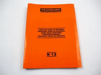 Pegoraro RA RB RC RD Erpice Rotante TL TM LC LD Fresatrice Ersatzteilliste 1989