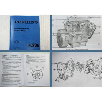 Perkins 4.236 Dieselmotor Betriebsanleitung 1968