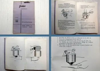Perkins 4.99 Four 99 Dieselmotor Betriebsanleitung Bedienung 1960