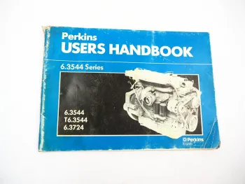 Perkins 6.3544 Series T6.3544 6.3724 Diesel Engines Users Handbook 1982