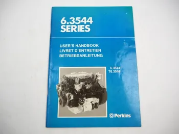 Perkins 6.3544 T6.3544 Dieselmotor 6 Zylinder Betriebsanleitung Wartung 1989