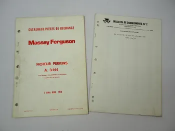 Perkins A3.144 Moteur p. Massey Ferguson MF 133 135 Catalogue Pieces de Rechange