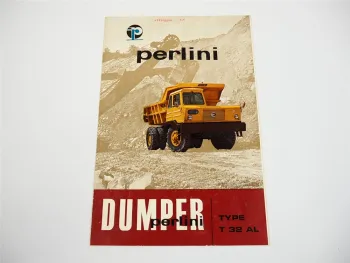 Perlini T32AL Dumper Muldenkipper Prospekt ca. 1960/70er Jahre