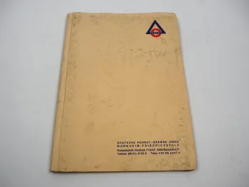 Perrot Bremsen für Nutzfahrzeuge Baumaschinen Stapler Beschreibung Einstellung