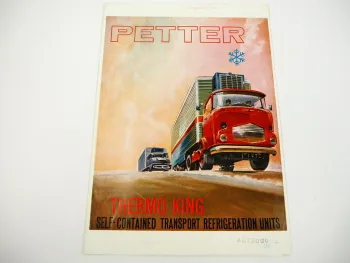 Petter Thermo King Contained Truck brochure Prospekt 1965 Peters England