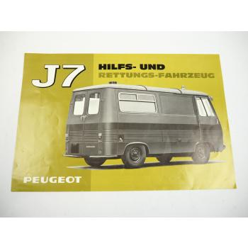 Peugeot J7 Rettungsfahrzeug Ambulance Prospekt