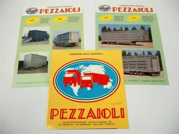 Pezzaioli Montichiari Italia Spezialaufbauten Sattelanhänger für LKW 3x Prospekt