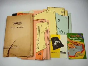 Pfaff Zuschneidesystem Sonderausgabe für Schulen Schnittmuster ca. 1960er Jahre