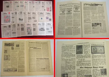 Philatelie - Briefmarken sammler express Fachzeitschriften kompletter Satz 1951