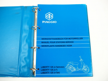 Piaggio Liberty 125 mit 4 Taktmotor Motorroller Werkstatthandbuch 1998