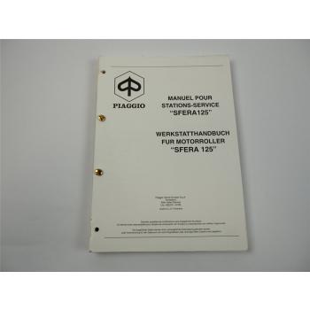 Piaggio Sfera 125 ccm Motorroller Motor Reparatur Werkstatthandbuch 1995