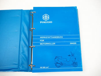 Piaggio X9 Roller mit Motor 500 ccm Reparaturanleitung Werkstatthandbuch 2000