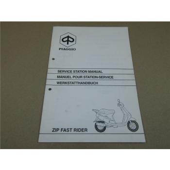 Piaggio Zip Fast Rider Werkstatthandbuch Zusatz 1994 Reparaturanleitung