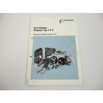 Pierburg 2EE Vergaser für Mercedes Benz W201 W124 Technische Information 1990