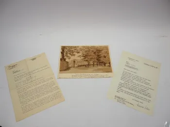 Pinseltuschezeichnung August Federer Stuttgart Kinderallee ca. 1900
