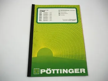 Pöttinger EuroHIT 30 40 47 54 H N A Zettkreisel Betriebsanleitung Bedienung 1998
