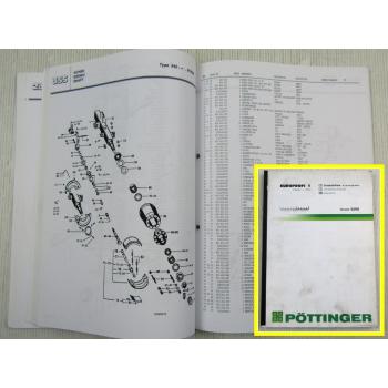 Pöttinger Europrofi 1 Lade-/ Silierwagen Ersatzteilkatalog Parts List 03/2000