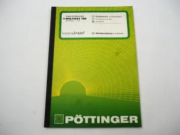 Pöttinger Multicat 780 PSM359 Scheibenmäher Betriebsanleitung Ersatzteilliste