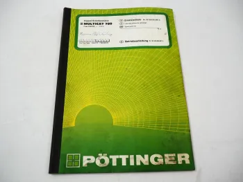 Pöttinger Multicat 780 PSM359 Scheibenmäher Betriebsanleitung Ersatzteilliste