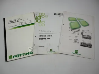 Pöttinger Novacat 305ED 350 Scheibenmäher Betriebsanleitung Montage ca. 2000