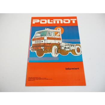 Pol Mot Star Jelcz LKW Polski Fiat PKW ZREMB Sattelanhänger Prospekt 1980er