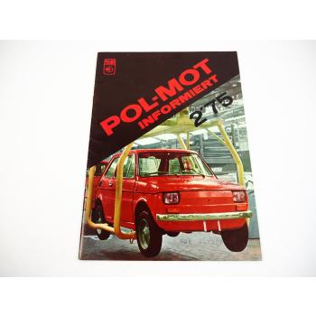 Pol Mot Technische Informationen Polski Fiat PKW Star200 LKW Prospekt 1975