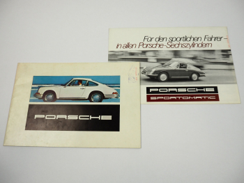Porsche 911 T L S 912 Coupe Targa 2x Prospekt 1967
