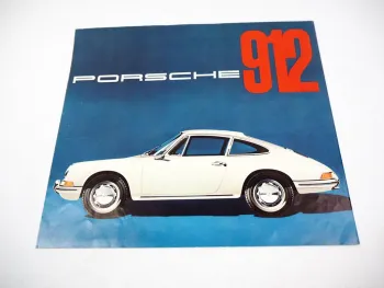 Porsche 912 Sportwagen Prospekt Technische Daten Produktvorstellung 03/1965