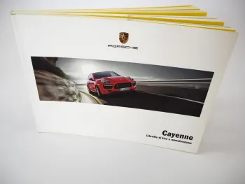 Porsche Cayenne GTS Turbo S Diesel 092A Libretto di Uso e manutenzione 7/2012