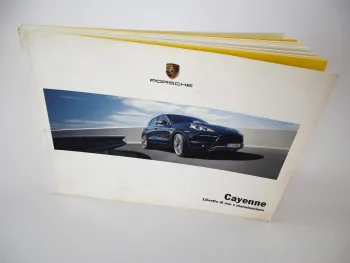 Porsche Cayenne S Turbo Diesel 092A Libretto di Uso e manutenzione 2/2011