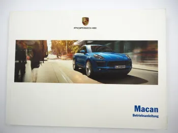 Porsche Macan 95B 3.0 S / 3.6 Turbo Betriebsanleitung Bedienungsanleitung 6/2014