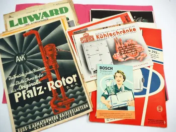 Posten alte Prospekte Haushalt Geräte Küche & Landwirtschaft Werbung 1930-60er J