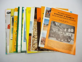 Posten original Prospekte ca. 50 Stück Landtechnik 1960er - 1990er Jahre