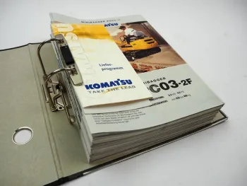 Posten Original Prospekte Komatsu Bagger Radlader Kipper 1990/2000er Jahre