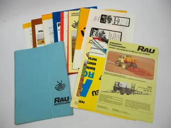 Posten Original Prospekte Poster Preisliste Rau Landtechnik Bodenbearbeitung