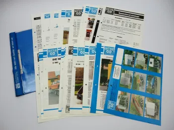 Posten Original Prospekte Preislisten Barthau Anhängerbau PKW 1980er Jahre