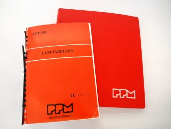 PPM ATT 350 Mobilkran Betriebsanleitung Wartung Lasttabellen 1996/97