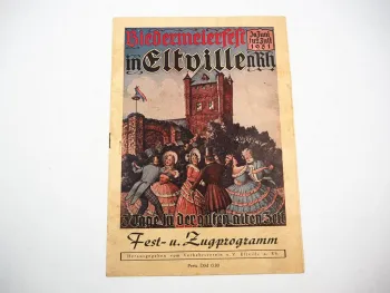 Programmheft Biedermeierfest Eltville am Rhein Hessen 1951