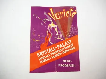 Programmheft Variete Krystall Palast Leipzig 1939 Messeprogramm