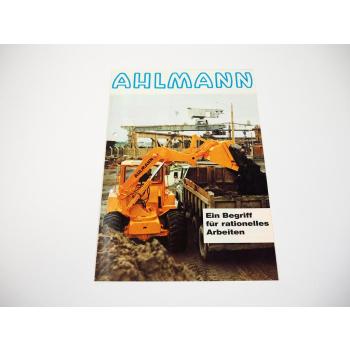 Prospekt Ahlmann Produktprogramm 1981