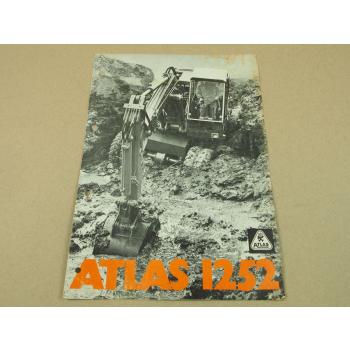 Prospekt Atlas AB 1252 mit technischen Angaben ca 70er Jahre