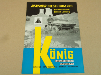 Prospekt Benford Diesel Dumper Modell 15 23 30 2t Allrad ca 1965