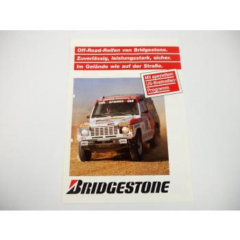 Prospekt Bridgestone Off-Road Reifen Lieferprogramm 1987