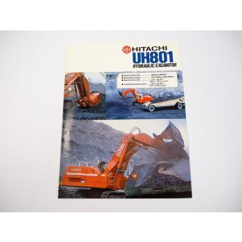 Prospekt Brochure Hitachi UH801 Hydraulic Excavator 1979