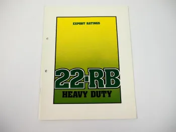 Prospekt Brochure Ruston-Bucyrus 22-RB Heavy Duty Crane Dragline Raupenkran