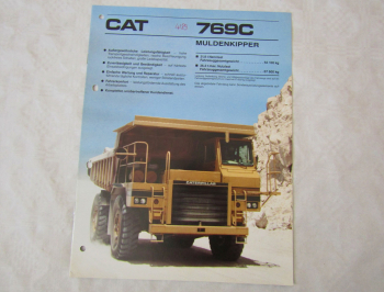 Prospekt CATerpillar 769C Muldenkipper 1989